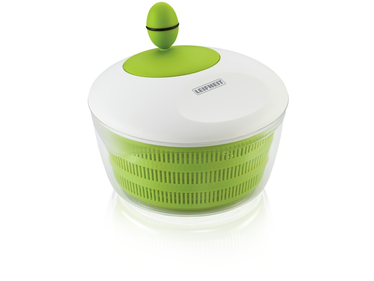 Uscator salata, Leifheit, Trend, 26 cm Ø , plastic, alb/verde - imagine 3